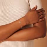 Armband, 925 Silber, vergoldet, Herz, Zirkonia