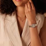Regal cadeauset horloge met gratis collier bicolor