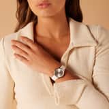 Regal Damen-Armbanduhr, Weiß, Zifferblatt in Perlmuttoptik