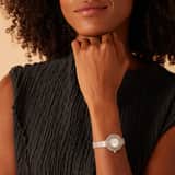 Regal Damen-Armbanduhr, silberfarben, dreireihiger Zirkoniabesatz