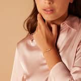 Stainless steel goldplated vintage armband met opaal