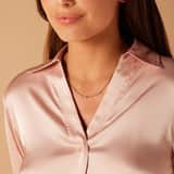 Stainless steel goldplated ketting met hanger voor dames