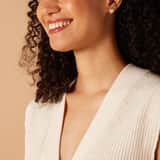 Guess plated oorbellen met zirkonia voor dames