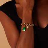 Stainless steel goldplated hanger voor dames
