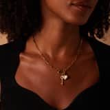 Stainless steel goldplated hanger hart voor dames