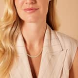 Zilveren goldplated ketting voor dames