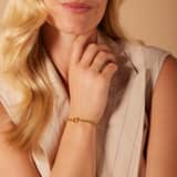 Armband aus 925er Silber, vergoldet, Jasseron-Glied