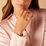 Zilveren goldplated ring strik zirkonia