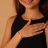 Plattenarmband aus 375er Gold mit Figaroglied