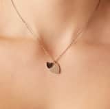 Stainless steel ketting met 2 hartjes voor dames