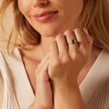 Zilveren ring met zirkonia voor dames