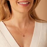 Zilveren ketting met hanger hart met zirkonia voor dames