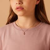 Zilveren goldplated kinderketting met hanger