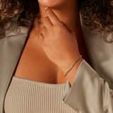 Zilveren goldplated tennisarmband voor dames