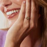 14 karaat geelgouden ring met diamant 0.01ct voor dames