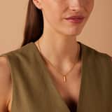 Stainless steel goldplating ketting met hanger voor dames