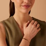 Stainless steel goldplated schakelarmband voor dames