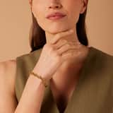 Stainless steel goldplated armband schakel fantasie