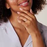 14 karaat geelgouden ring met lab grown diamant voor dames