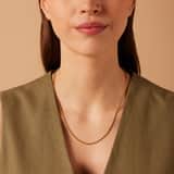Stainless steel goldplated ketting