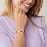 Stainless steel bangle met kristal voor dames