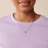 Zilveren bicolor ketting 