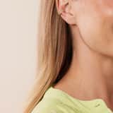 Zilveren goldplated earcuff