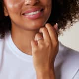 Silberner Ring mit Zirkonia