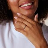 Silberner Ring mit Zirkonia