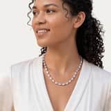 Zilveren ketting met zirkonia