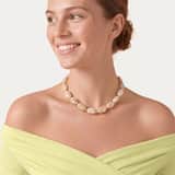 Edelstahl-Perlenkette für Damen