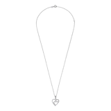 Silberkette und Herzanhänger mit Zirkonia