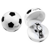 Regal Cadeau Set Kinder Horloge Zwart Voetbal