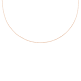 Zilveren roséplated ketting voor dames