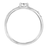 Edelstahl Damenring mit Zirkonia