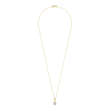 9 karaat ketting met hanger bol kristal 7mm voor dames