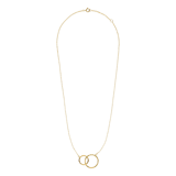 14 karaat gouden ketting met hanger cirkels voor dames