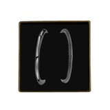 Schwarz beschichtetes Silber-Set mit zwei Armbändern
