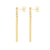 375 Gold Ohrringe, Stab