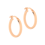 9 Karaat oorbellen ovaal rose