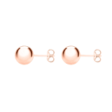 375 Gold Ohrstecker, Kugel, rosa