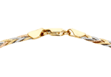 Armband, 375 Gold, dreifarbig, Fischgrätkette