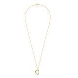 Halskette aus 375 Gold mit Anhänger, offenes Herz