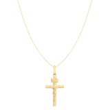 9 karaat ketting met hanger kruis voor dames
