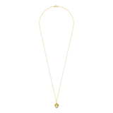 9 Karaat ketting met hanger knoop met parel