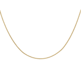 Halskette aus 375 Gold mit Gourmet-Gliedern und Diamantschliff