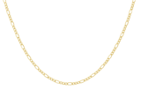 9 karaat ketting figaro diamond cut voor dames