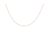 9 karaat basisketting gourmet rose