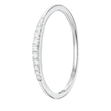 Ring, 585 Weißgold mit Diamanten (0,06 ct)