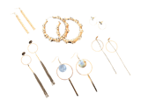 Bijoux goudkleurige oorringen voor dames